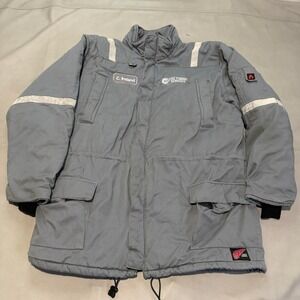Red Wing FR Work Jacket Men Gray Flame Resistant Ultrasoft Westex Coat-2XLT Tall